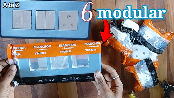 6 modular switch board Connection | 6 modular board fitting | electric board wiring