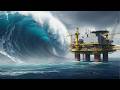 Giant Tsunami vs World’s Largest Oil Platform