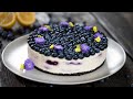 No Bake White Chocolate Blueberry Lemon Cheesecake