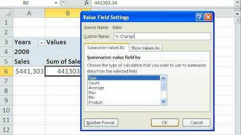 Excel Magic Trick 610: Pivot Table Year Over Year Sales Calculation From Daily Transactional Data