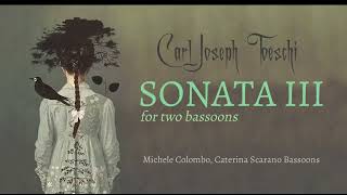 Carl Joseph Toeschi SONATA III for two bassoons