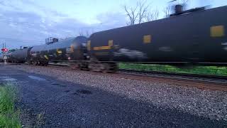 CSX / KCS  Empty ethanol train Weedsport, NY 6/25/26 vid 5 of 7 