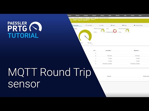 PRTG Tutorial - MQTT Round Trip Sensor