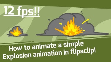 Tutorial on how to animate a simple explosion in flipaclip (In just 12fps!)