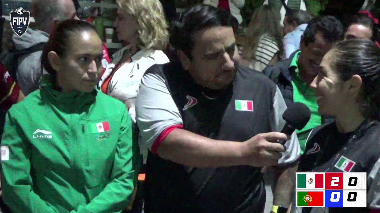 Liga de Naciones de Frontón 30 mts. México vs Portugal. Paleta Goma Femenil. Cuartos de Final.