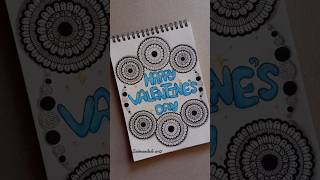 ❤️Try this Valentine's day mandala art #art #valentinesday #shorts #ytshorts