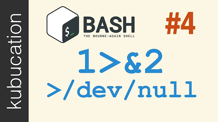 What is stdout, stderr, /dev/null and redirection? | #4 Practical Bash