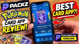 Packz Ripping Pokémon Cards App Review! Is This the BEST Pokémon Card App?! 🔥