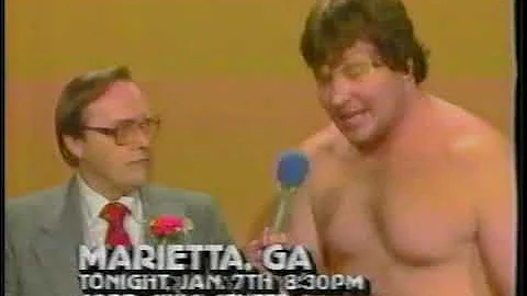Promos: Sawyers/Ted DiBiase/Jake Roberts/King Kong Bundy. WCW, January 1984.