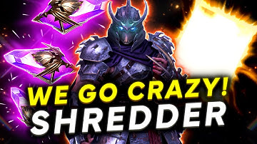 DID WE FINALLY SEE GOLD!? Pulling My VOID Shards For SHREDDER! I Raid Shadow Legends