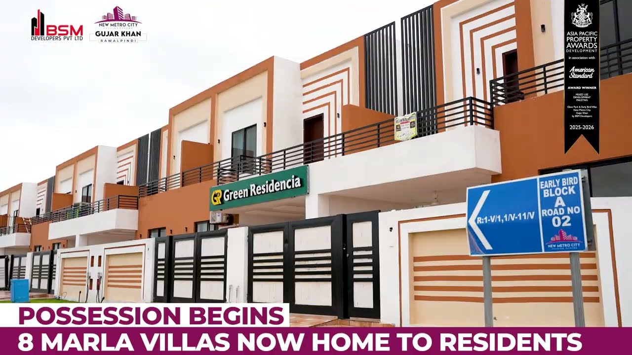 🏡 Possession Begins in New Metro City Gujar Khan | 8 Marla Villas Now Home to Residents!