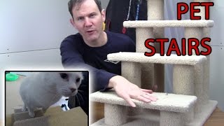 Unboxing, Setup and Review of 4-Tier Pet Stairs by Cat Pause 440 views 7 years ago 6 minutes, 16 seconds