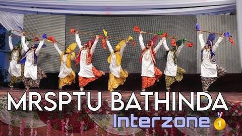 MRSPTU Bathinda Bhangra 2K25 | interzone | At Aryan College Rajpura | First Position ❤️ 