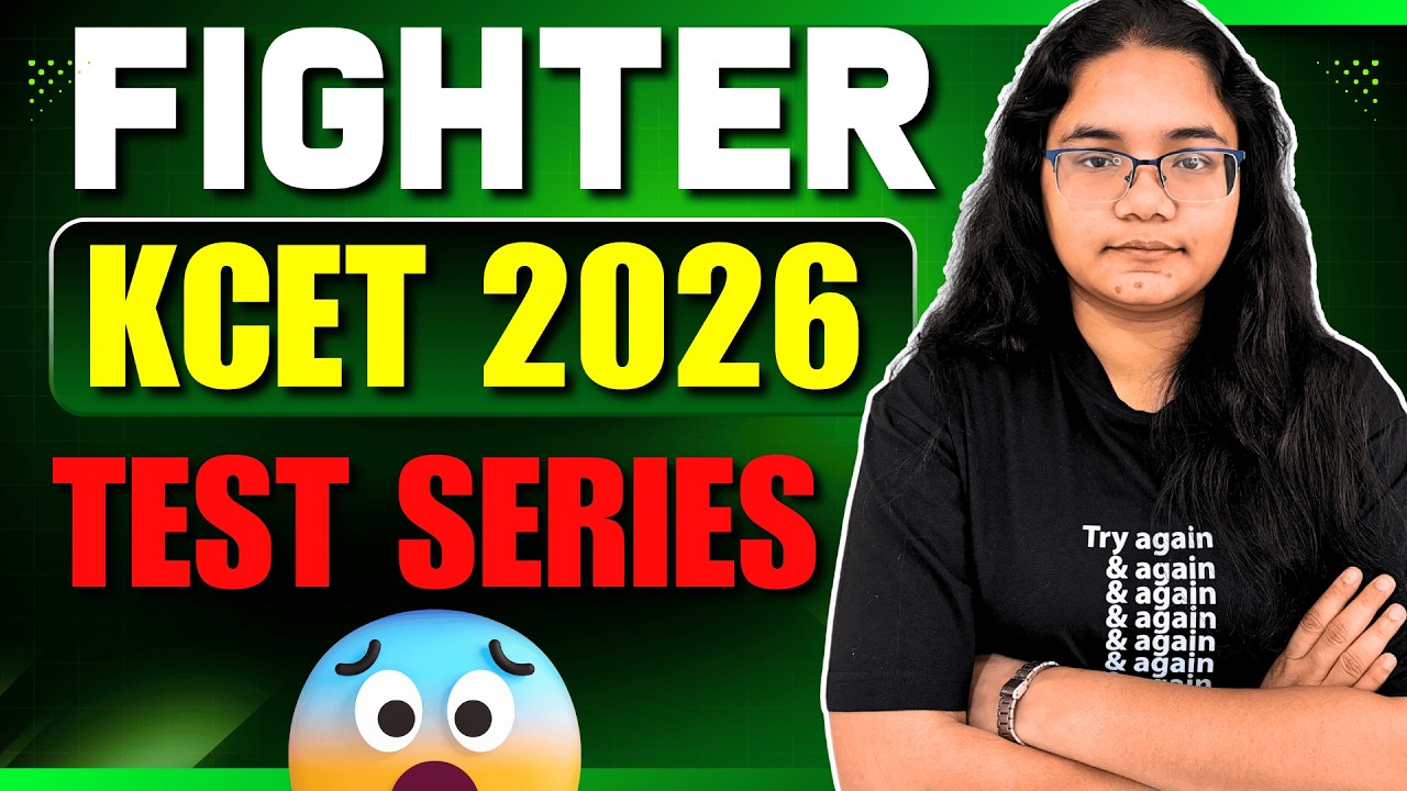 Fighter KCET 2026 Test Series | 18 Full Length Test Based on KCET Exam Pattern