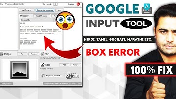 How to fix google input tool font box error | hindi, gujrait, marathi font box error