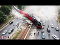 لقطات نادرة 1 في المليون أغرب ما صورته الكاميرات لحوادث القطارات