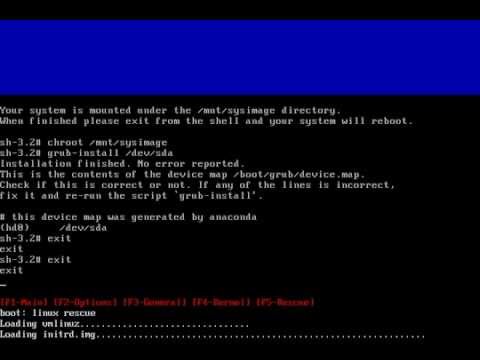 GRUB RECOVERY in linux , Grub Repair.flv