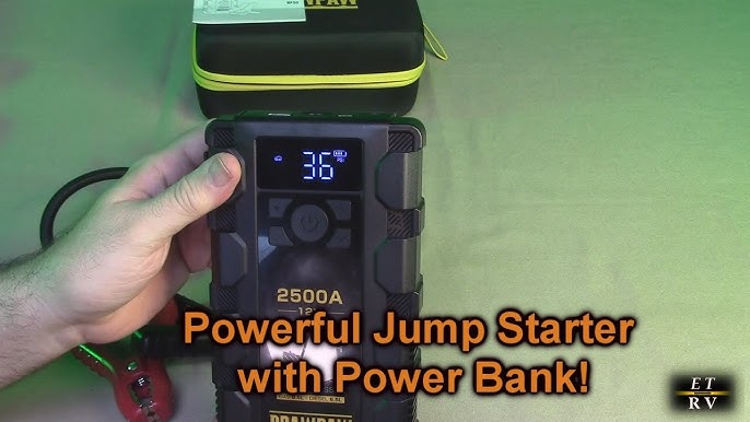 Powerology Jump Starter - 11200mAh Battery Capacity, 5Hrs Charging Time