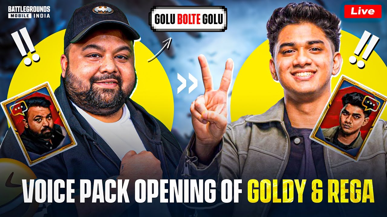 Voice Pack Of Rega Or Goldy Bhai?😏 | BGMI LIVE | #bgmi #bgmilive # ...