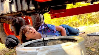 12 year old girl gets tractor ready for the season | In 9 MINUTES! WILL IT STILL RUN??