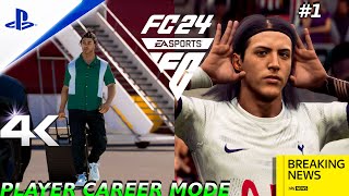 EA SPORTS FC 24 | NEW CLUB, NEW COUNTRY, NEW BEGINNING!!! 🔥 | PLAYER CAREER MODE # 1 |  PS5™