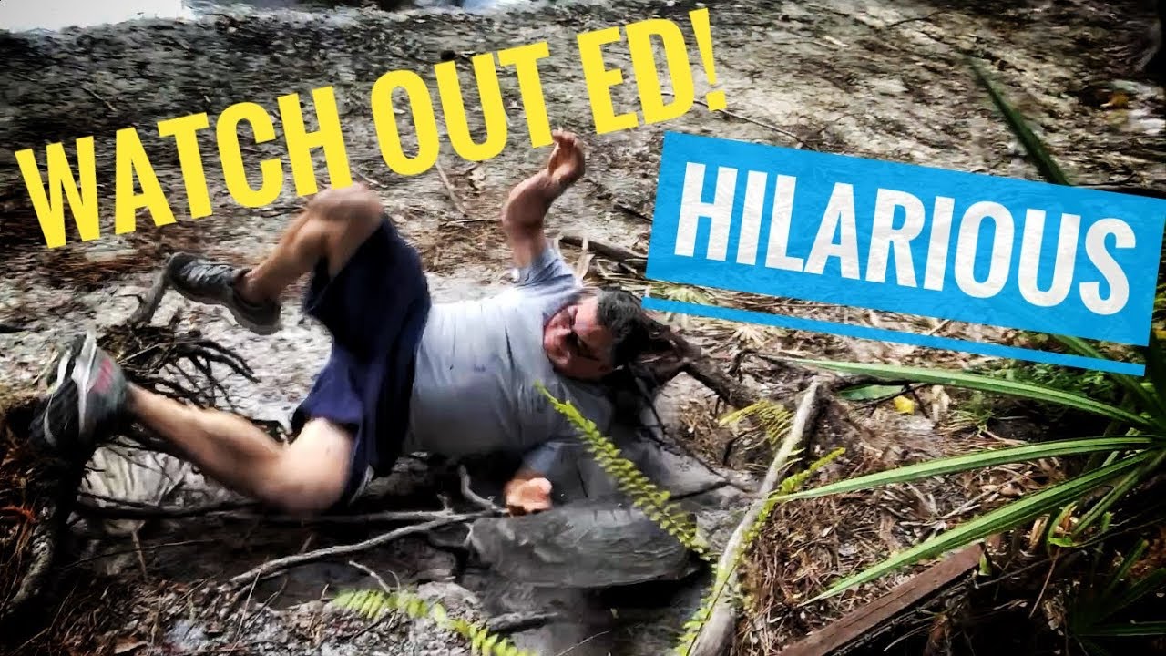 to escape or avoid Ed BE CAREFUL with that Softshell Turtle!!!