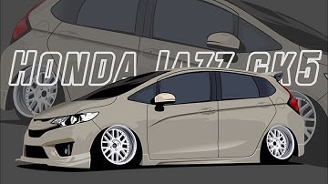 modifikasi honda jazz gk5 | tutorial cara membuat vector mobil honda jazz gk5 di infinite design