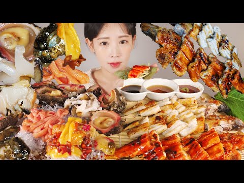 싱싱파티🎉 싱싱한 모듬해물과 <strong>바다장어</strong> 먹방 RAW SEAFOOD &amp;amp; GRILLED SEA EEL [eating show]mukbang korean food