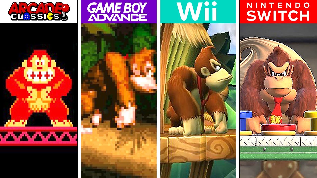 Эволюция игр Donkey Kong (1981-2024)