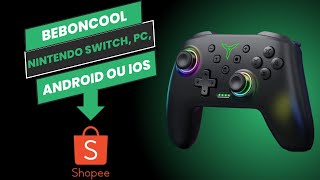 Gamepad BEBONCOOL RGB Bluetooth Sem Fio Para Nintendo Switch OLED/Lite/Mobile