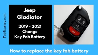 Jeep Gladiator Key Fob Battery Replacement (2019 - 2021)