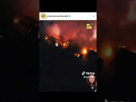 Cara Delevingne's Studio City mansion on fire