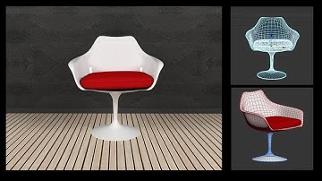 3ds Max Tutorial - Iconic Tulip Chair
