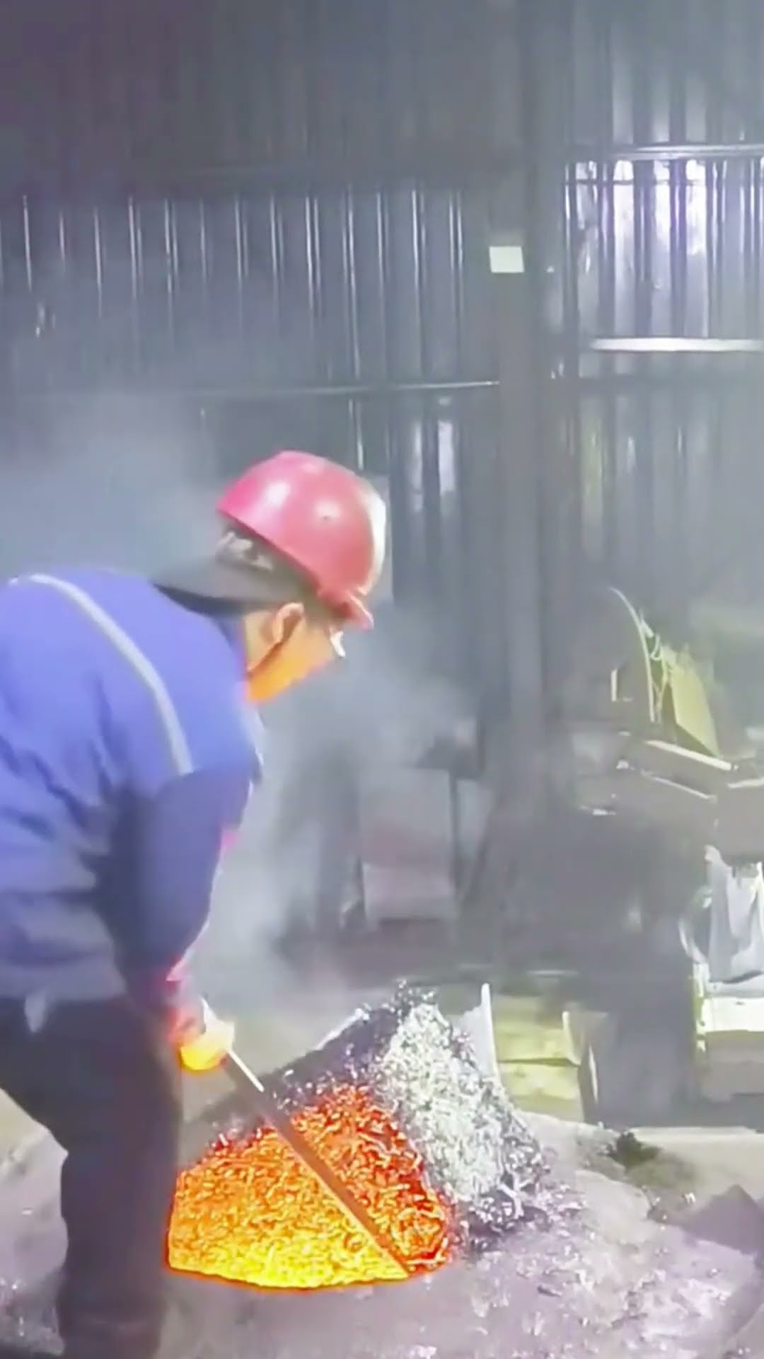 Casting process with scrap metal- Good tools and machinery make work easy