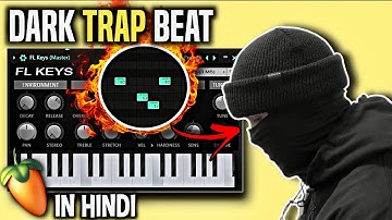 How to Make Dark Trap Beat in FL Studio with Stock Plugins in (Hindi) |Easy Way to Make Beat in 2024