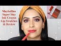 Maybelline Superstay Ink Crayon Lip Crayon Lip Swatches & Review | Best Drugstore Lipstick