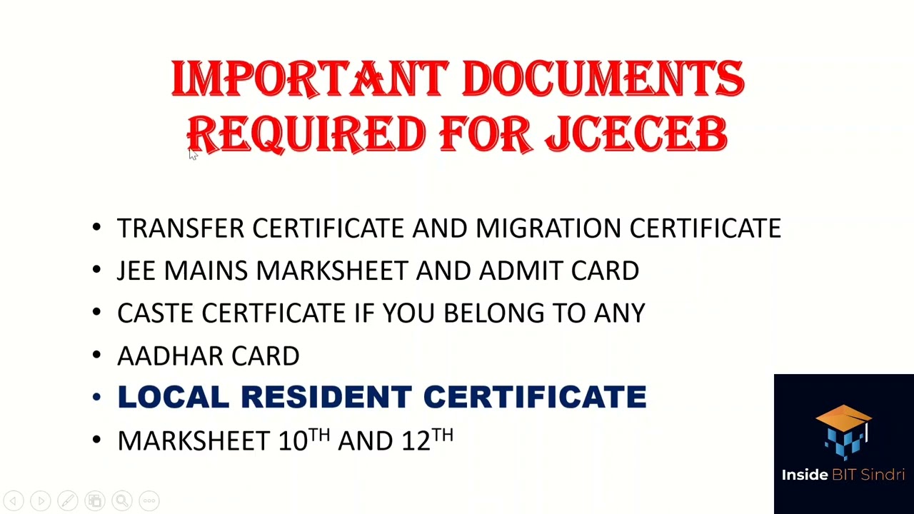Important documents required for JCECEB COUNSELLING||LRC??Avoid these mistakes in JCECEB COUNSELLING