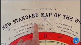 1892 Gleason Flat earth map