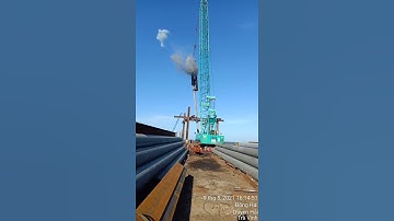 đóng cọc CTy Hưng Bảo Sơn . IHI K45 cọc li tâm D500 cầu dẫn điện gió trà vinh TrungNam Gruop 😀