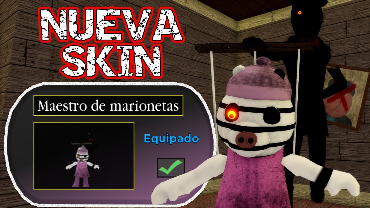 NUEVA SKIN (ZEE) PUPPET MASTER 😨 PIGGY: But It's 100 PLAYERS ROBLOX 