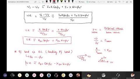TDEP LEC 14  PERFORMANCE OF LINE  SHORT TRANSMISSION LINE