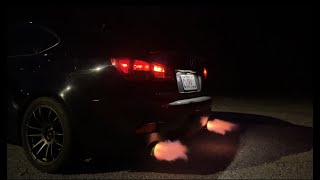 Lexus IS 350 Retune 7450RPM Redline + Flames