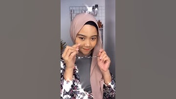 Tutorial hijab pashmina yang berkacamata mudah