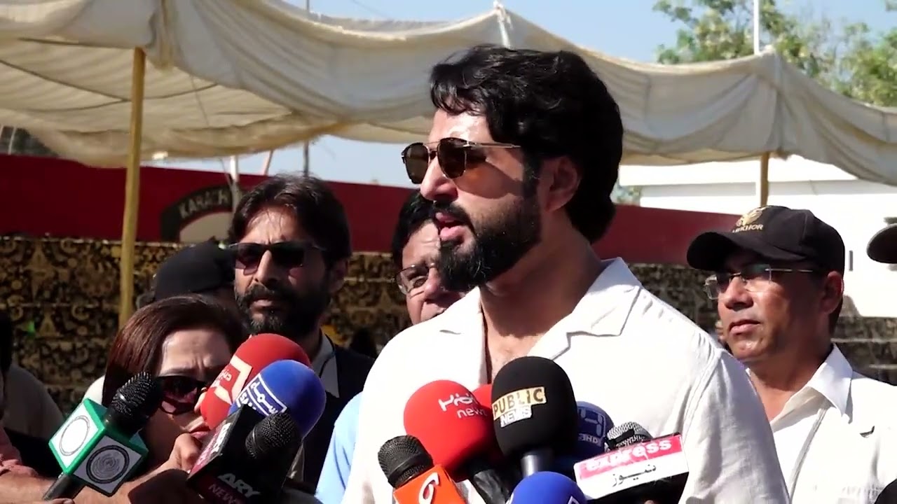 Sindh Minister Sports Sardar Muhammad Bux Khan Mahar's media brief about Quaid-e-Azam Games