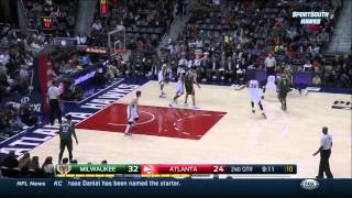 Milwaukee Bucks vs Atlanta Hawks Highlights December 26, 2014 NBA