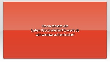 How to connect with System.Data.OracleClient to oracle db with windows authentication?