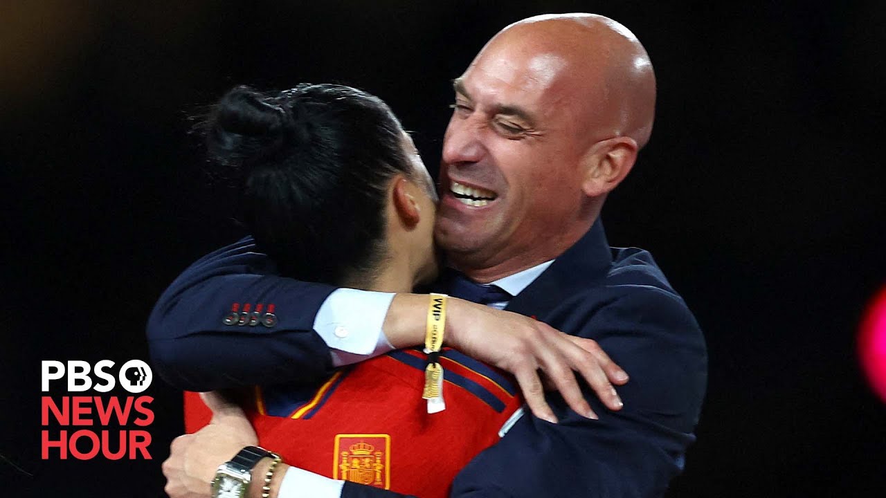 Spanish soccer head refuses to step down for forcibly kissing player after World Cup