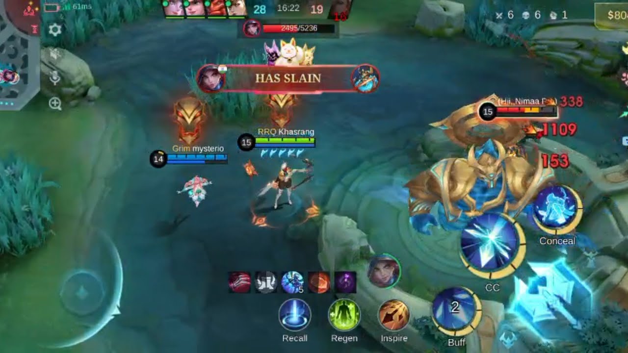 Late Game Miya Is So Fast Mythic Honor Lobby Mlbb Gameplay 