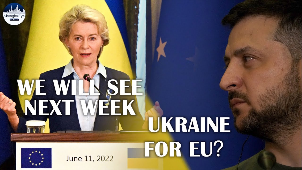 UKRAINE EUOpinion on Ukraine's EU candidate status could be delivered next week: von der Leyen