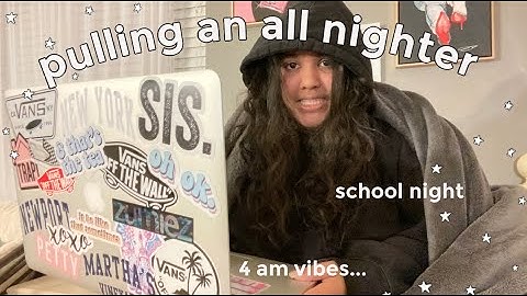 *productive* pulling an all nighter on a school night to finish a school project